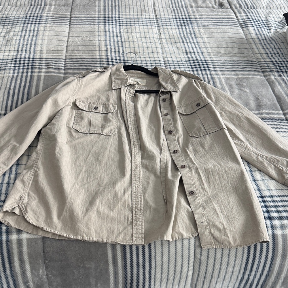 Denim & Supply Ralph Lauren Beige Button Down Shirt